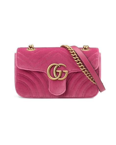 gucci marmont bag pink velvet